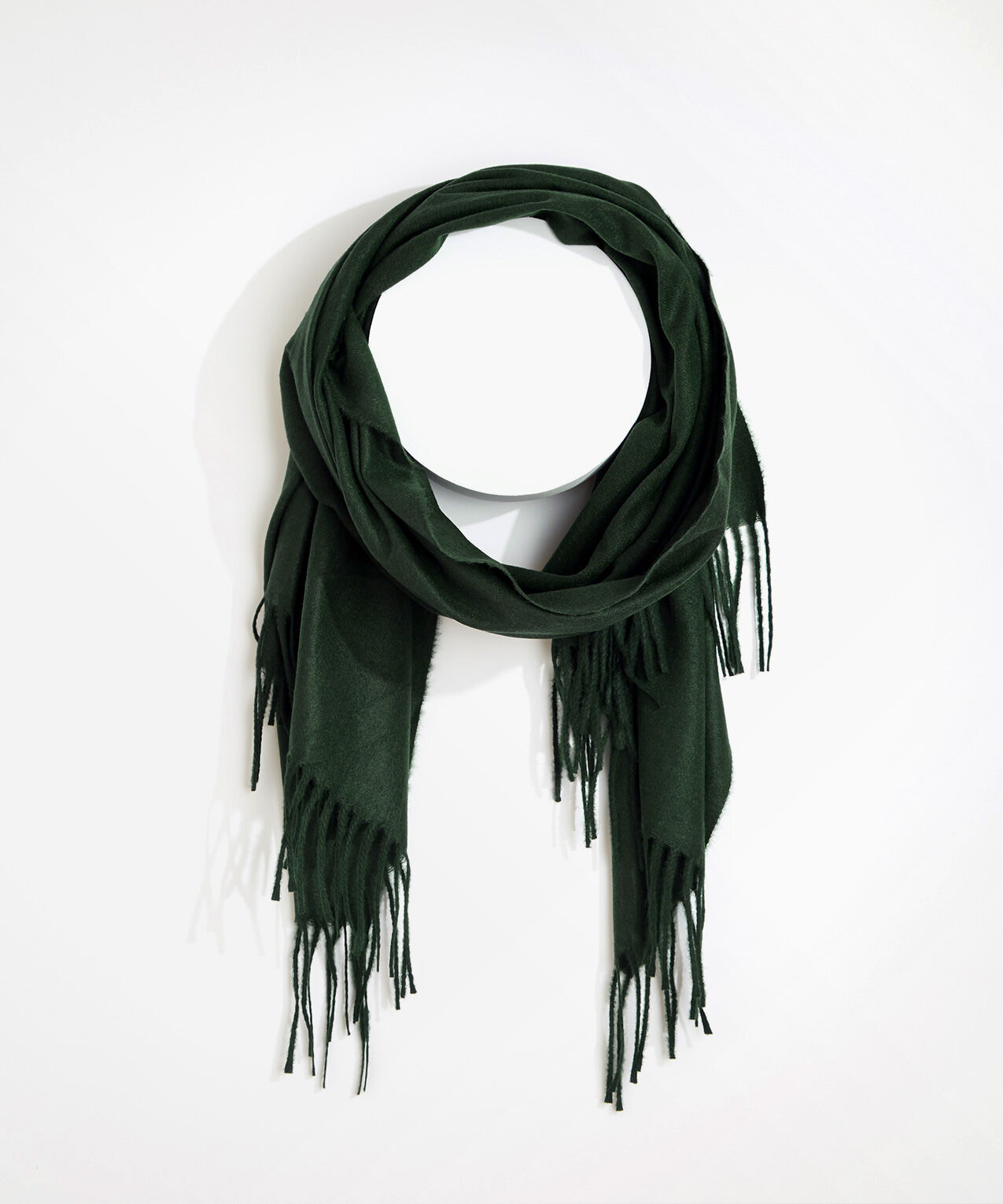 Soft Solid Fringed Scarf