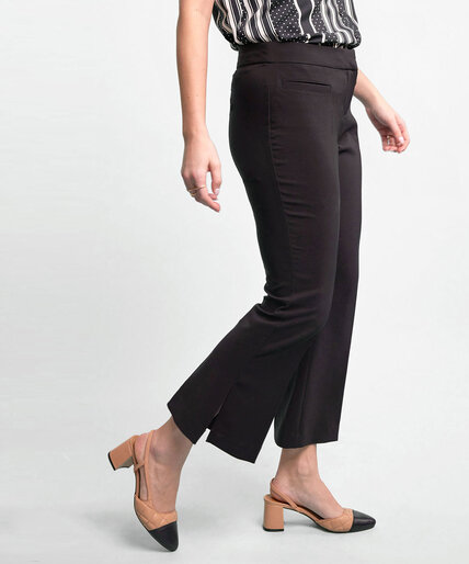 Crop Flare with Side-Slit Pant Image 1