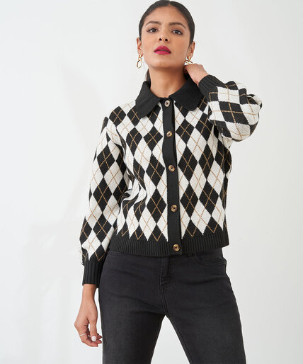 Collared Button Cardigan Image 2