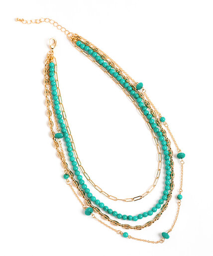 Turquoise Beaded Layer Necklace Image 1