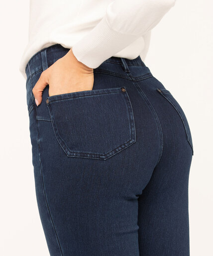 Denim Knit Butt Lift Skinny Jean Image 5