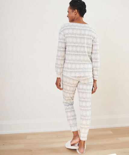 Round Neck Jogger Pajama Set Image 5