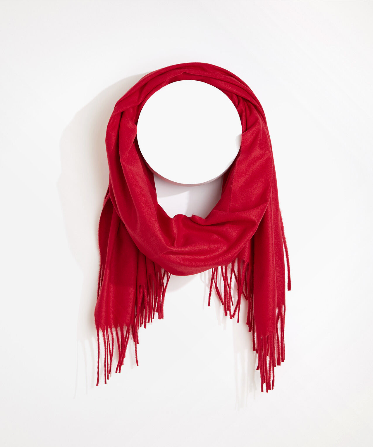 Soft Solid Fringed Scarf