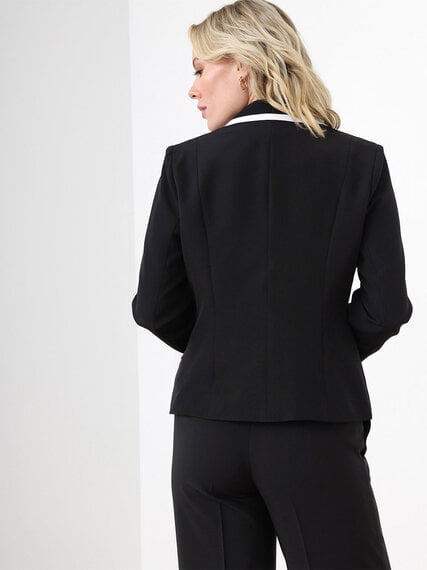 Black and White Tipped Blazer Image 3