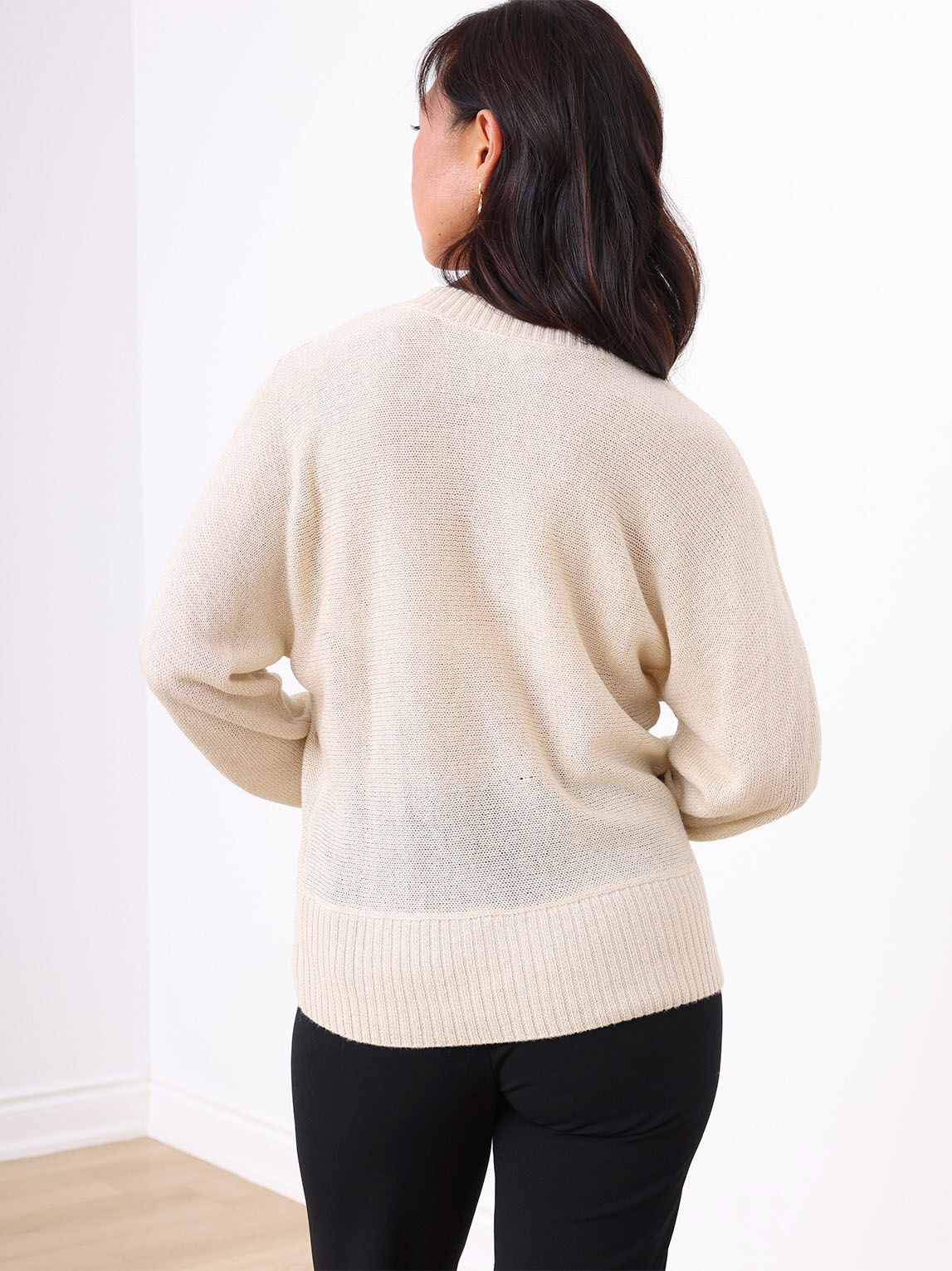 Gold shimmer sweater hotsell