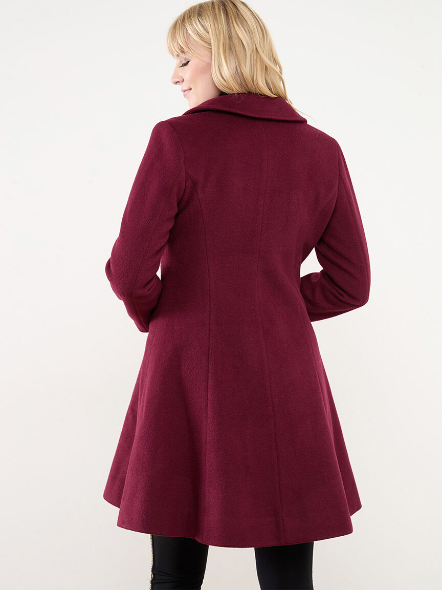 Fit and flare coat Cleo Cranberry XL