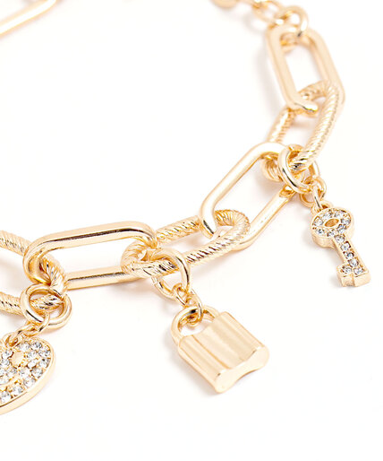 Chain Link Charm Bracelet Image 2