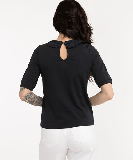Organic Cotton Lace Collar Shirt Image 3