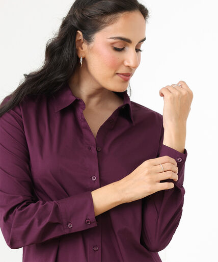 Long Sleeve Relaxed Fit Collared Shirt Image 2