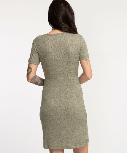 Ribbed Knot Front Dress Image 4