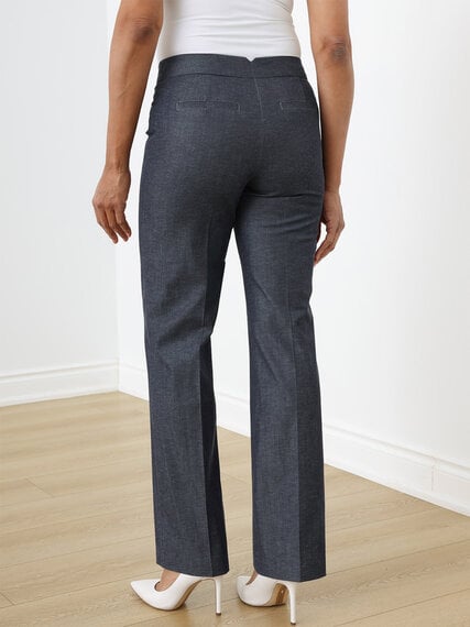 Morgan Wide-Leg City Denim Trouser Pant Image 3