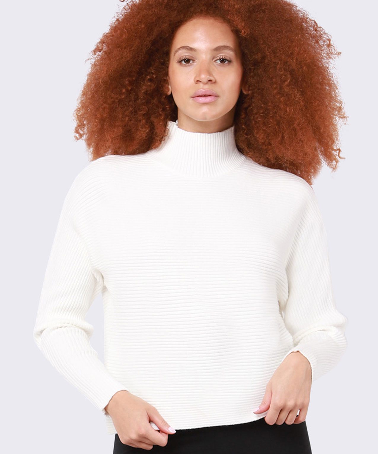 Dex Black Tape Mock Neck Sweater Cleo 4000007422