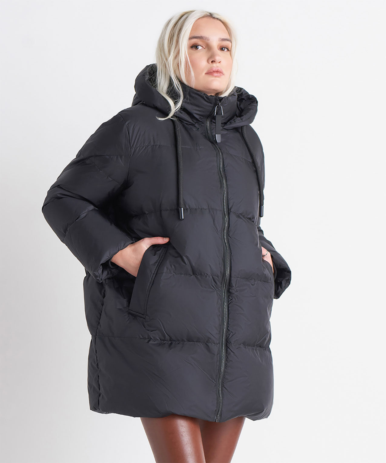 Dex women's hooded puffer jacket hotsell