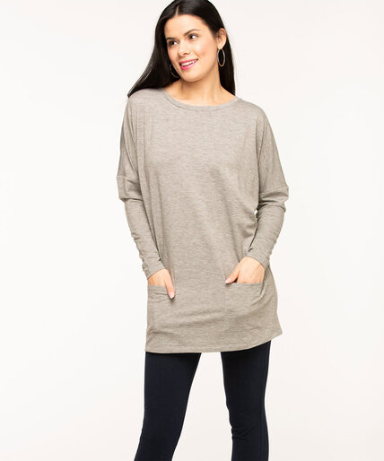French Terry Long Sleeve Tunic Image 5