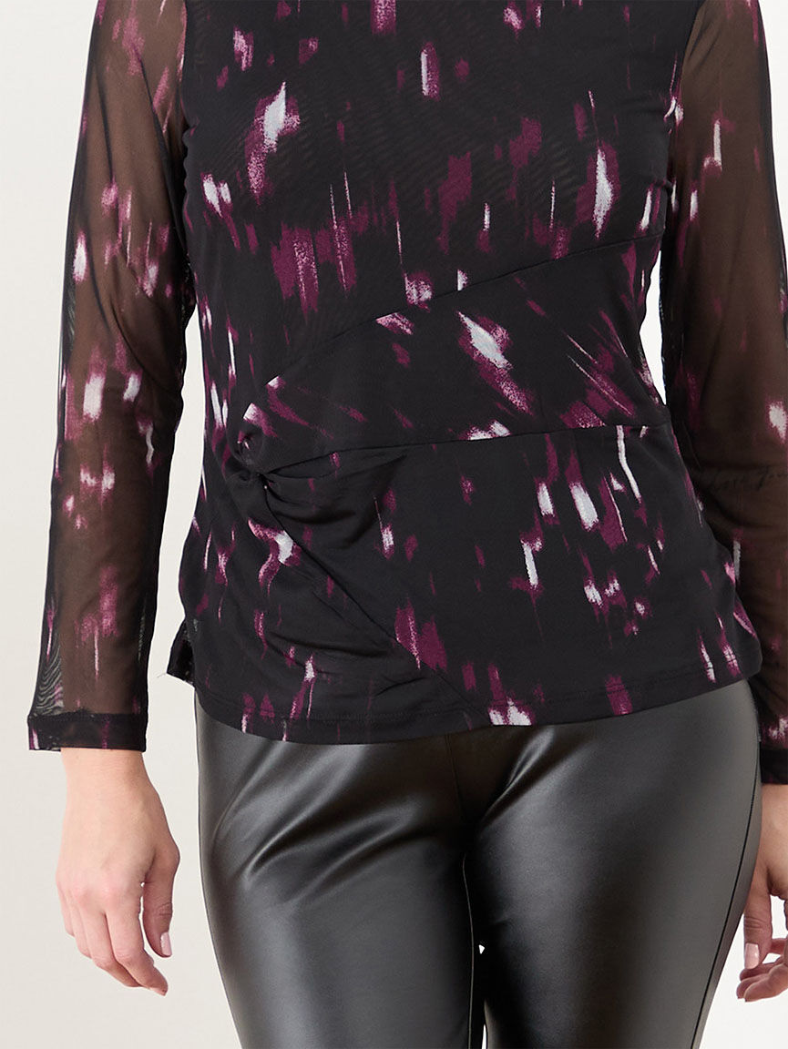Mesh Top with Twist Detail Cleo 4000010410