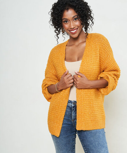 Cozy Stitch Open Front Cardigan Image 1