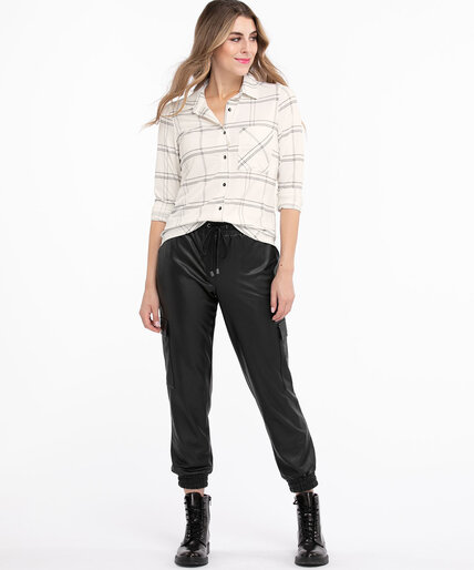 Collared Button Front Knit Top Image 4