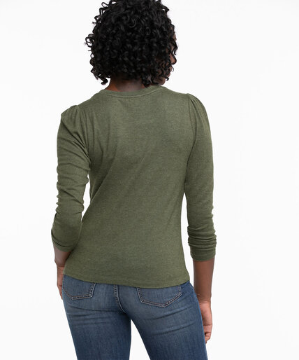 Hacchi Knit Pleated Sleeve Top Image 4