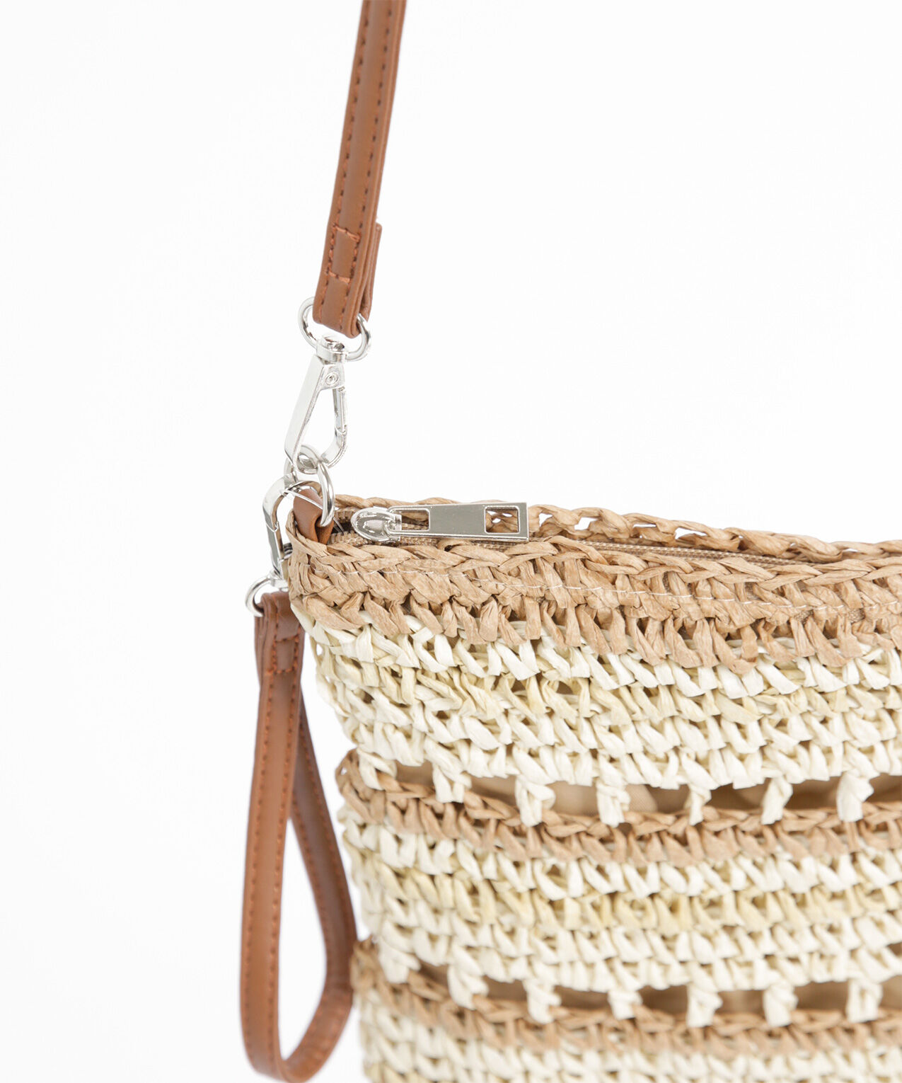 Cross Body Straw Pattern Bag Cleo 4000009134
