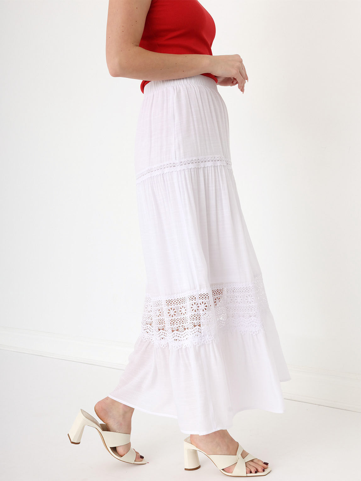 Petite Gauze Peasant Skirt