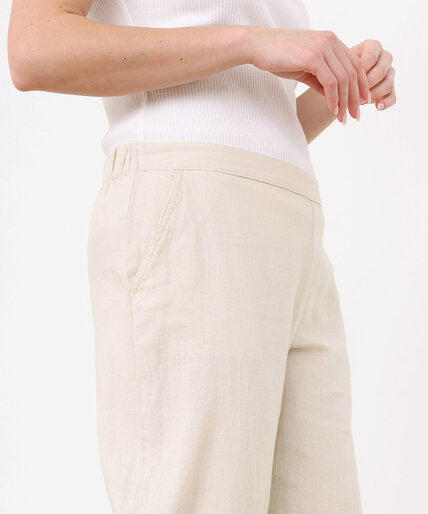 Low-Impact Linen Blend Wide-Leg Trouser Image 5