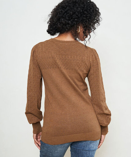 Low Impact Pointelle Sweater Image 3