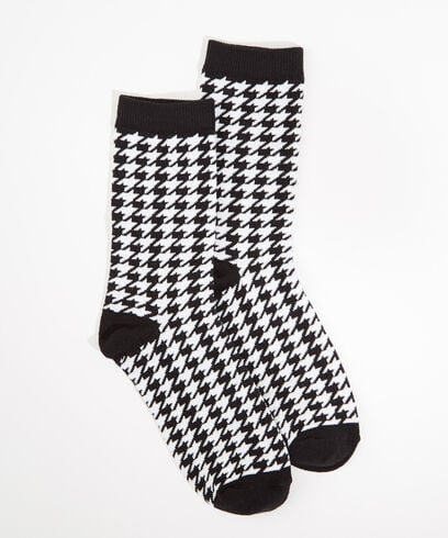 Houndstooth Cotton Socks