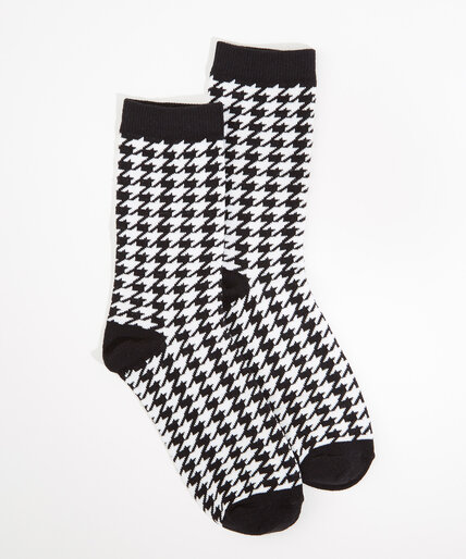 Houndstooth Cotton Socks Image 1