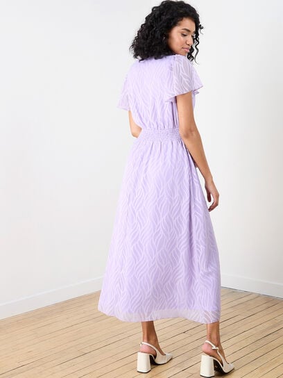 Petite Shadow Print Maxi Dress