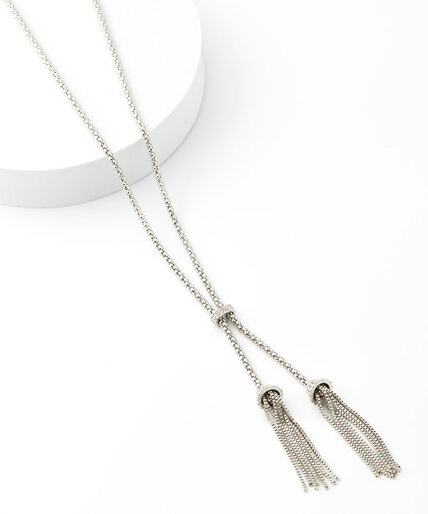 Long Y-Neck Chain with Tassels Image 1