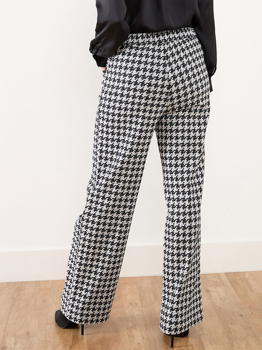 Dogtooth wide leg trousers store