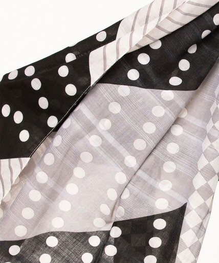 Graphic Stripes & Dots Scarf Image 2
