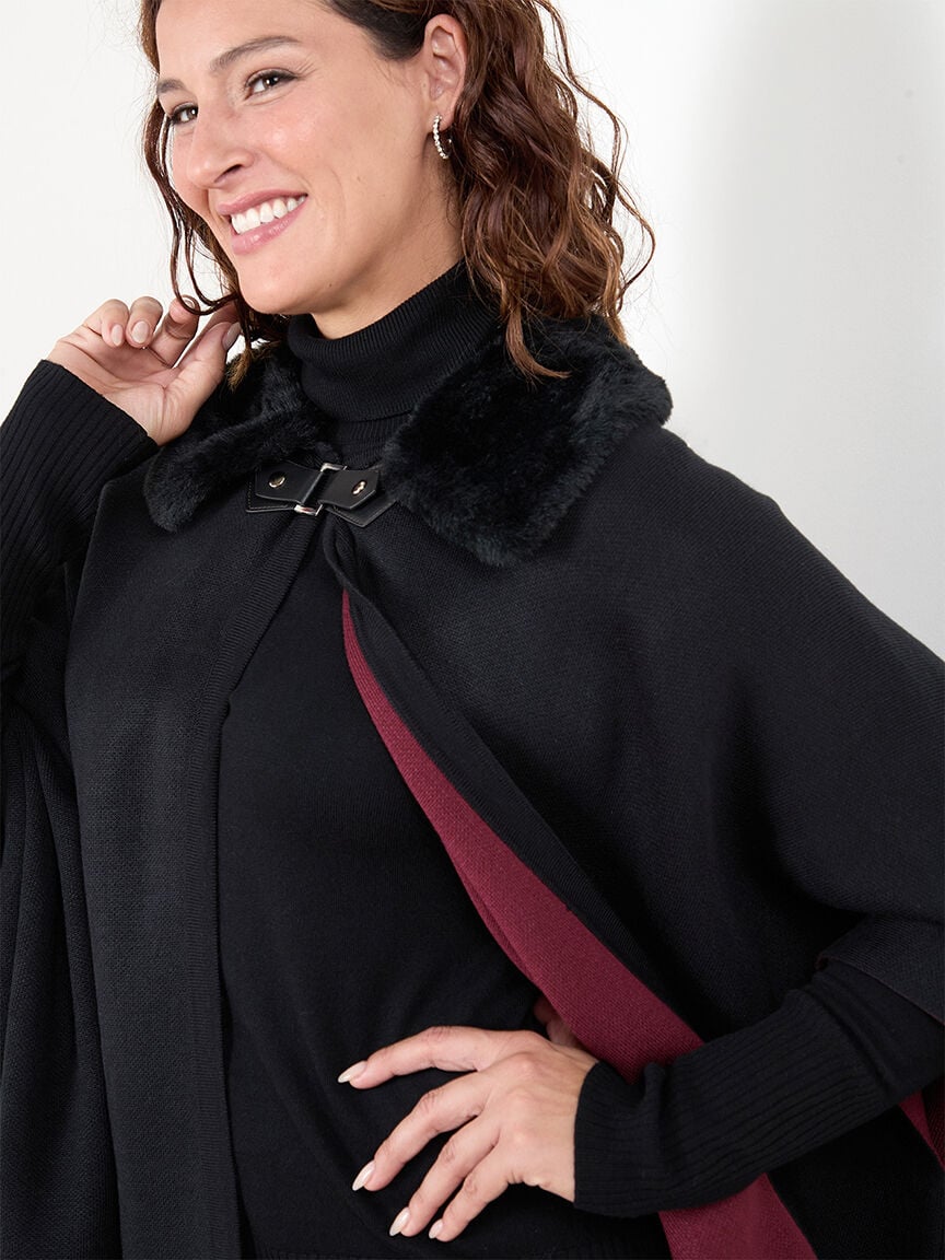 Open poncho sweater sale