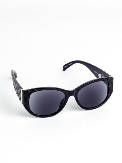 Black Oval Reader Sunglasses Image 1