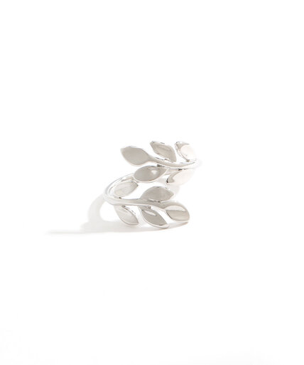 Silver Leaf Wrap Ring Image 1