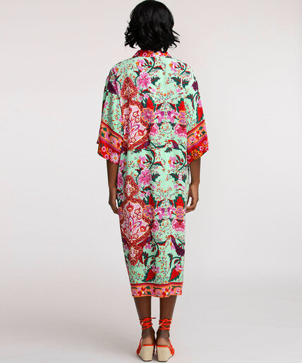 Printed Midi Kimono Image 4