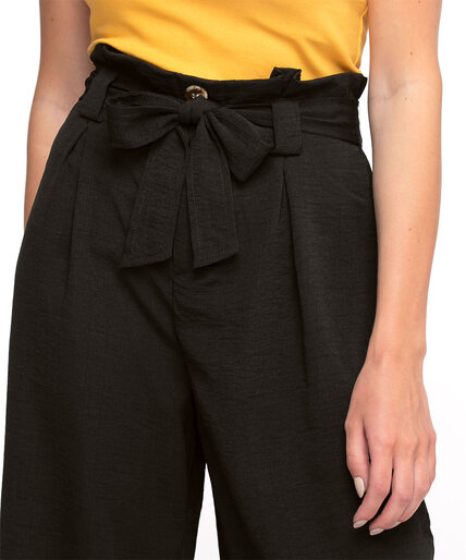 Wide Leg Pull-On Crop Pant Image 3