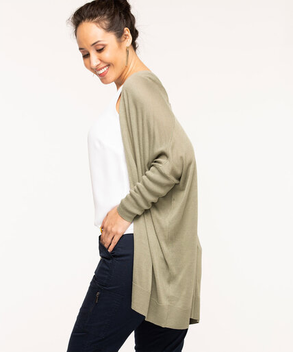 Long Open Front Cardigan Image 2