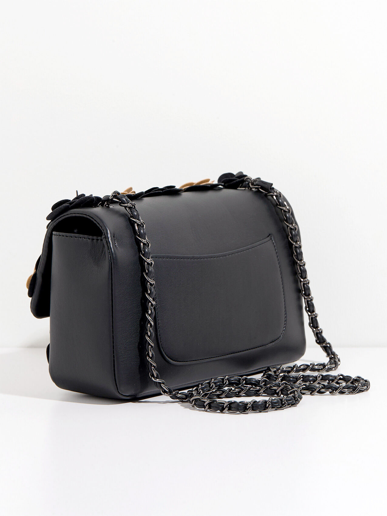 Black floral clutch bag new arrivals