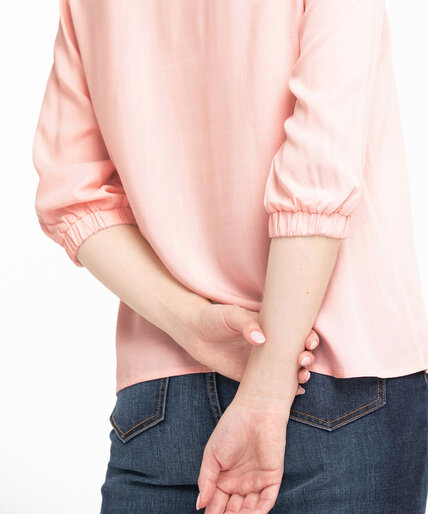 Ruched Scoop Neck Blouse Image 4