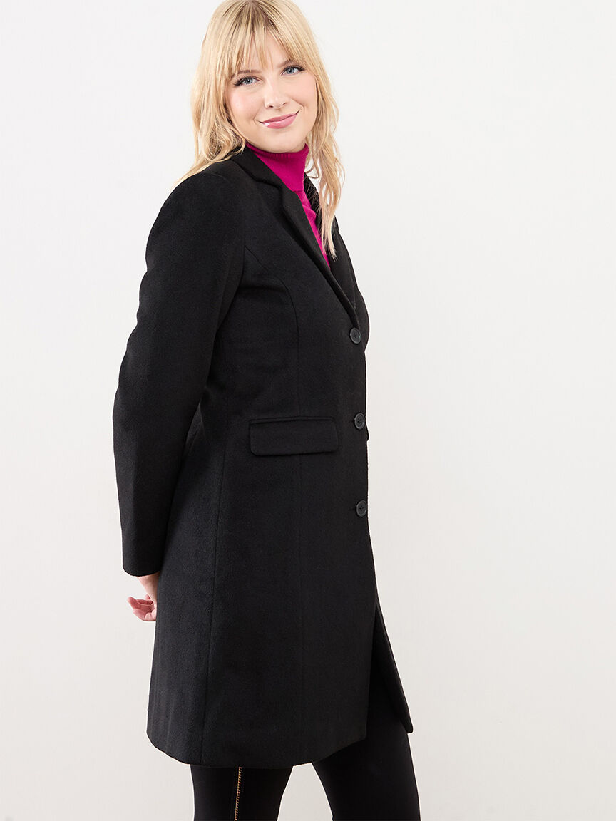 Classic Faux Wool Coat Cleo 4000010585