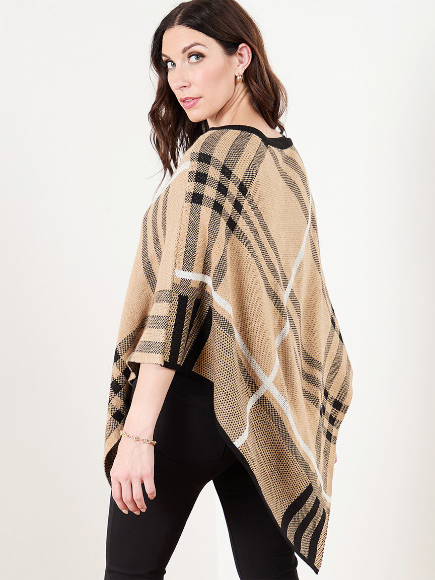 Knit Poncho Sweater Cleo 4000010522
