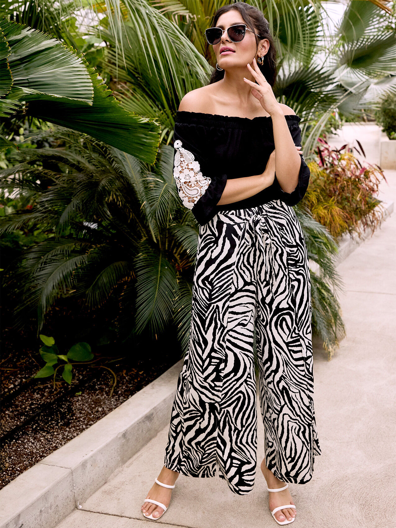 Air Flow Tie Front Wide Leg Pant
