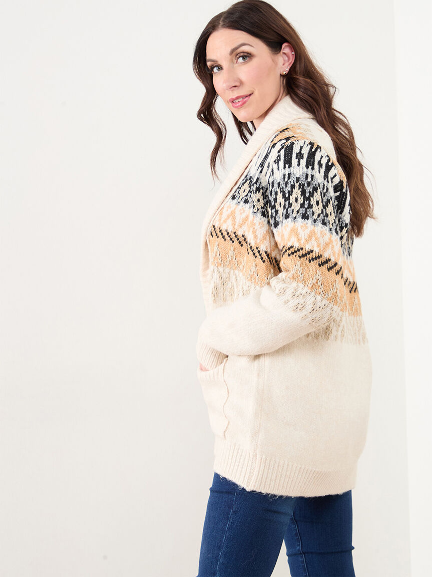 Aerie fair isle tunic sweater best sale