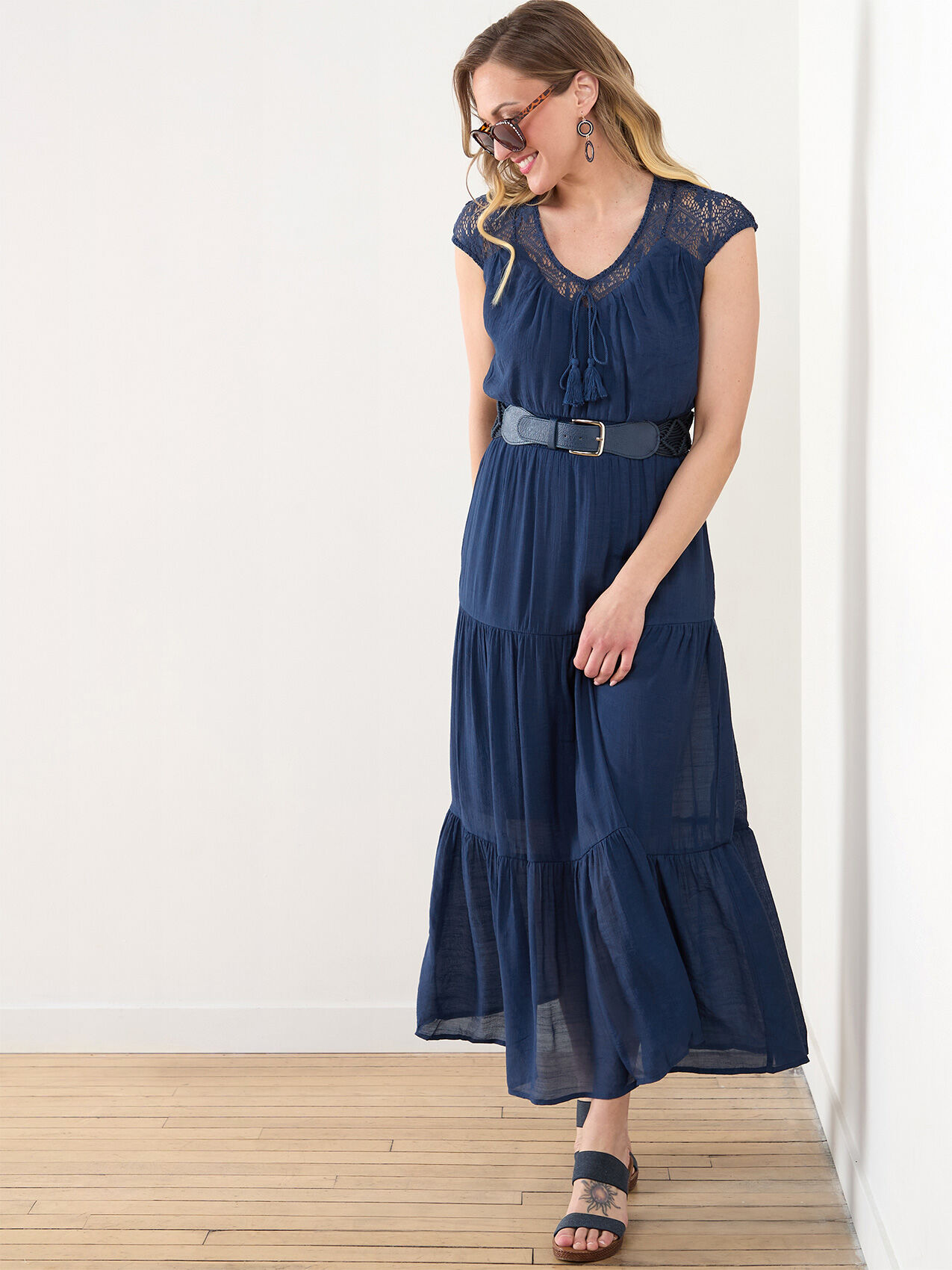 Gauze maxi dress outlet