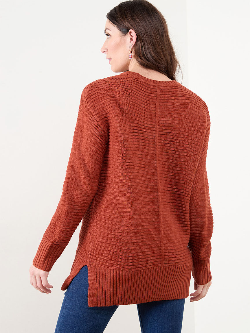 Orange tunic sweater outlet