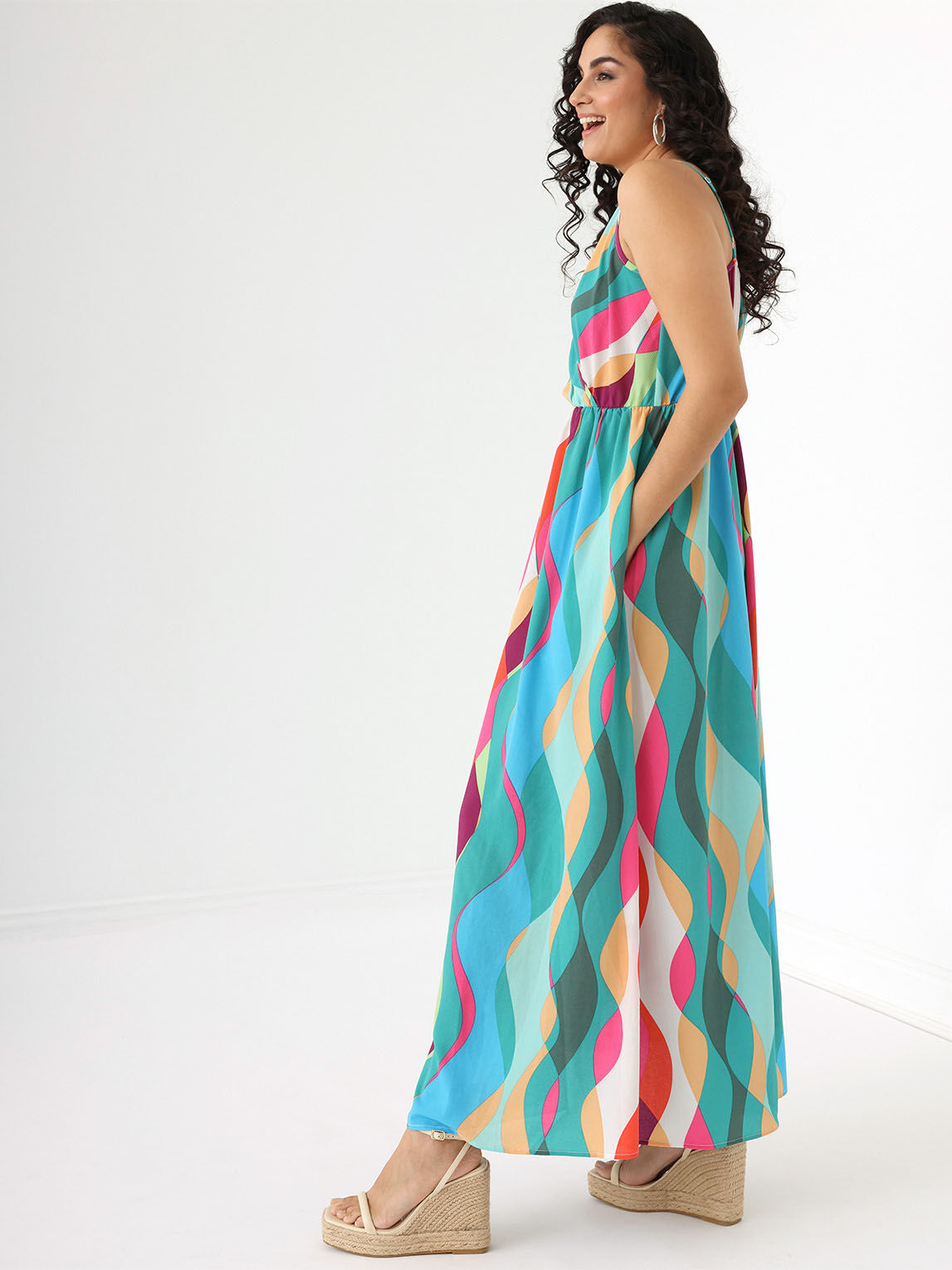 Maxi 2025 crepe dress