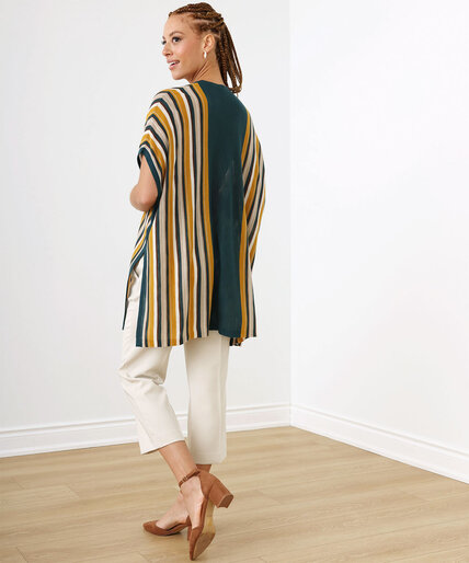 Knit Striped Kimono Sweater Image 2