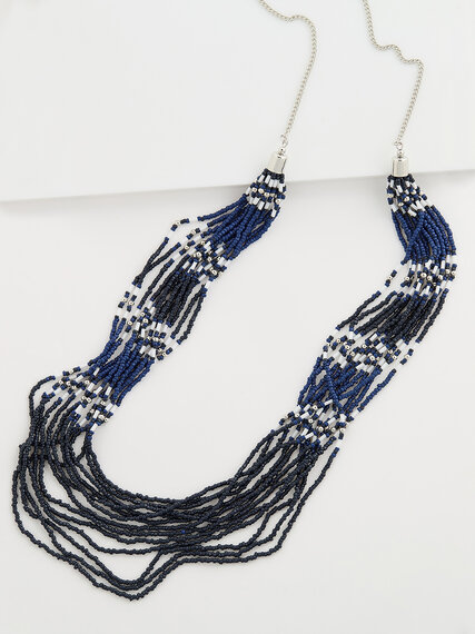 Sea Bead Long Multi Layer Necklace Image 4