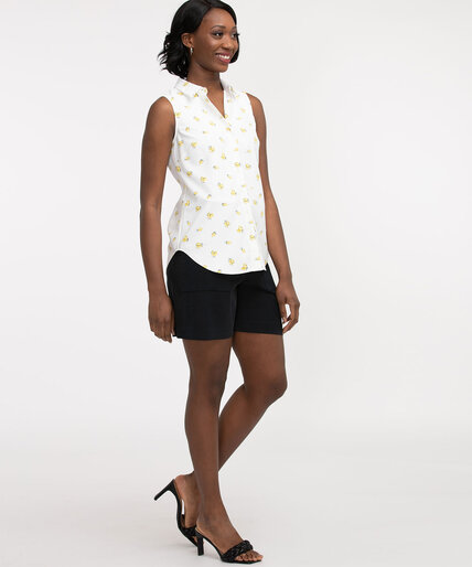 Sleeveless Button Front Blouse Image 2